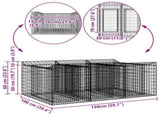 Gabion Raised Bed Silver 42033298