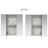 Bathroom Mirror Cabinet Concrete Grey 70 x 14.5 x 70 cm 889090