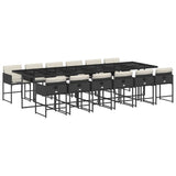 Garden Dining Set Black 3211302