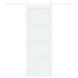 Sliding Door White 78 x 211 cm Solid Pine Wood 3333249