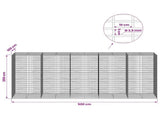Gabion with 3.5 mm Wire and 5x10 cm Mesh 500x100x200 cm 3462964