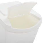 Stackable Garbage Bin Boxes 4 pcs White 100 L Polypropylene 152201