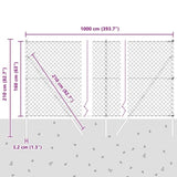 Ground Fix Welded Wire Fence 10 x 1.6 m 3351109