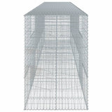 Gabion Basket with Cover 700x100x150 cm Galvanised Iron 3295219
