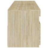 TV Cabinets 2 pcs with LED Lights Sonoma Oak 75x35x40 cm 804398