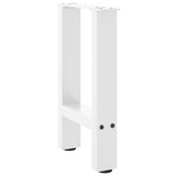 ZNTS Coffee Table Legs White 2 pcs 38x cm Steel 4013277