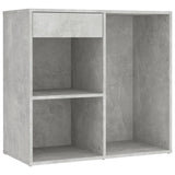 Dressing Table Set with LED Concrete Grey Engineered Wood 3114102