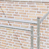 Dog Cage Silver 200 x 200 x 200 cm Galvanised Steel 42009134