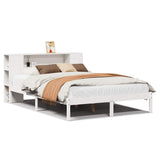 Bookcase Bed without Mattress White 160x200 cm Solid Wood Pine 3321545