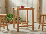 Bar Table Natural 60 x 60 x 105 cm Solid-Teak 42030006
