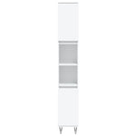 ZNTS 3 Piece Bathroom Cabinet Set White Engineered Wood 3187789
