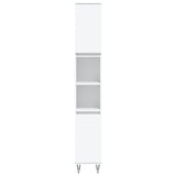 ZNTS 3 Piece Bathroom Cabinet Set White Engineered Wood 3187789