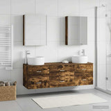 Bathroom Furniture Set 5 pcs Smoked Oak 3407011