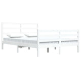 Bed Frame without Mattress White Solid Wood Pine 160x200 cm 3105017