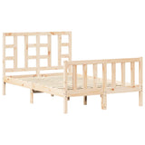 Bed Frame without Mattress 120x200 cm Solid Wood Pine 3191966