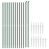 Chain Link Fence with Spike Anchors Green 2x25 m 153934