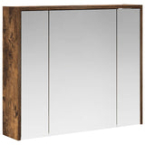Bathroom Mirror Cabinet Smoked Oak 73.5 x 16 x 62.5 cm 889171