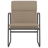 Lounge Chair Cappuccino 55x64x80 cm Faux Leather 351365