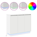 LED Sideboard White 90 x 32 x 75 cm Engineered Wood 869674