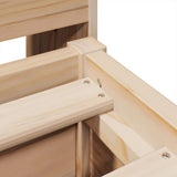 Bed Frame without Mattress 140x190 cm Solid Wood Pine 3323506