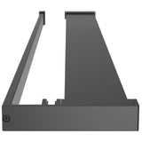 Walk-in Shower Wall with Shelf Black 90x195 cm ESG Glass&Aluminium 3185456