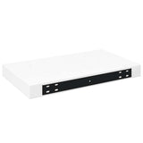 Floating Wall Shelves 4 pcs High Gloss White 40x23x3.8 cm MDF 323744