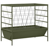 Livestock Feeder Olive Green 100 x 60 x 90 cm Cold-Rolled Steel 874658