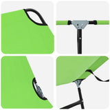 Folding Sun Lounger 2 pcs Green 188 x 57 x 86.5 cm Polyester 42003150