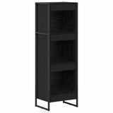 Book Cabinet Black Oak 40 x 30 x 121 cm Engineered Wood 886366