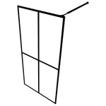 Walk-in Shower Screen Frosted Tempered Glass 90x195 cm 145690
