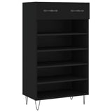 Shoe Cabinet Black 60x35x105 cm Engineered Wood 829605