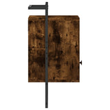Bedside Cabinets Wall-mounted 2 pcs Smoked Oak 40x30x61 cm Engineered Wood 833438
