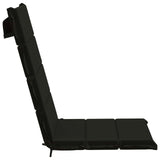 High Back Chair Cushion GEMERT 2 pcs 100% Polyester Black 946080