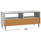 LED TV Cabinet Concrete Grey Engineered Wood 896548