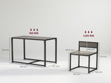 Dining Table and Chairs Set 2, Dining Room Sets, Rectangular Space Saving Table and 2 Chairs for T3398P344812