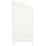 Garden Shed White 55x52x112 cm Solid Wood Fir 152179