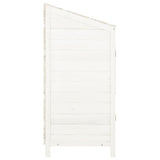 Garden Shed White 55x52x112 cm Solid Wood Fir 152179