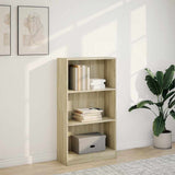 Bookcase Sonoma Oak 60x24x109 cm Engineered Wood 857805