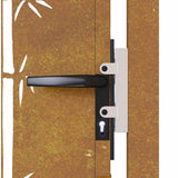 Garden Gate 100x75 cm Corten Steel Bamboo Design 153184