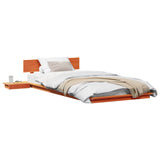Bed Frame Brown 80 x 200 cm Wood 872421