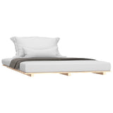 Bed Frame without Mattress 140x190 cm Solid Wood Pine 824603