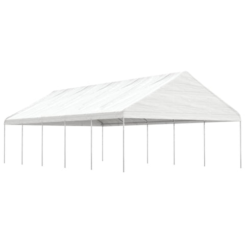 Gazebo with Roof White 11.15x5.88x3.75 m Polyethylene 3155521
