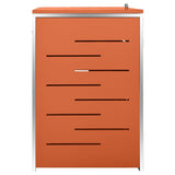 Triple Wheelie Bin Shed 207x77.5x112.5 cm Stainless Steel 149564