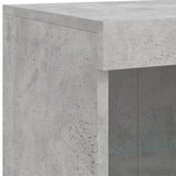 Sideboard with LED Lights Concrete Grey 81x37x100 cm 836717