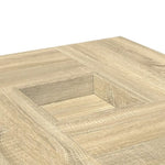 ZNTS Coffee Table Sonoma Oak 80x80x40 cm Engineered Wood 853175