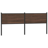 Replace Headboard Brown Oak 200 cm Engineered Wood and Steel 4007803