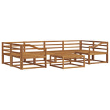 Outdoor Sofa Set 7 pcs Natural Solid Acacia Wood 3367277