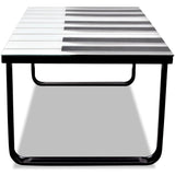 Coffee Table with Piano Printing Glass Top 241174