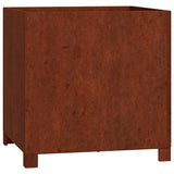 Planters with Legs 2 pcs Rusty 50x50x50 cm Corten Steel 823683