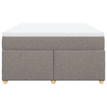 Box Spring Bed with Mattress Taupe 140x200 cm Fabric 3285384